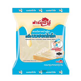 ขนมปังทาหน้าครีมกลิ่นนมฮอกไกโด 60 กรัม