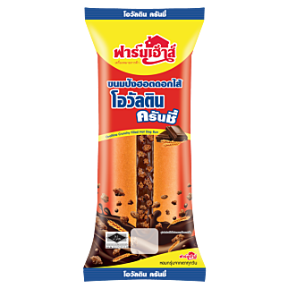 ขนมปังฮอตดอกไส้โอวัลตินครันชี่