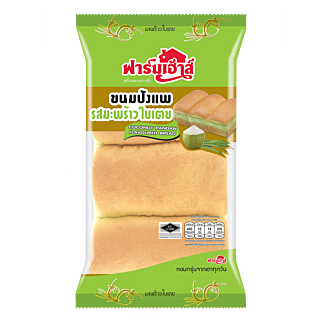 ขนมปังแพรสมะพร้าวใบเตย