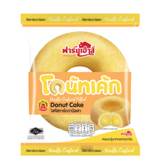 โดนัทเค้กไส้คัสตาร์ดวานิลลา 60 กรัม