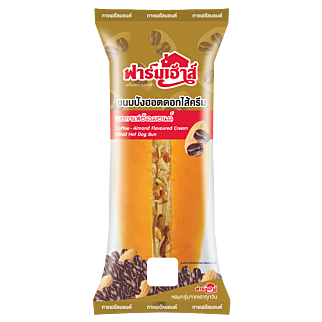 ขนมปังฮอตดอกไส้ครีมรสกาแฟอัลมอนด์ 85 กรัม