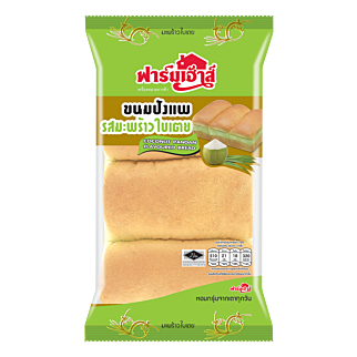 ขนมปังแพรสมะพร้าวใบเตย 130 กรัม