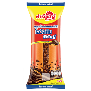 ขนมปังฮอตดอกไส้โอวัลตินครันชี่ 70 กรัม